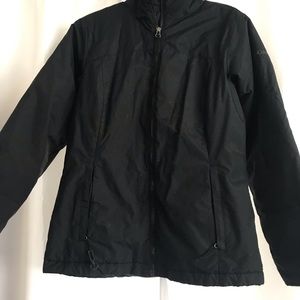 Black Columbia, fleece lined jacket